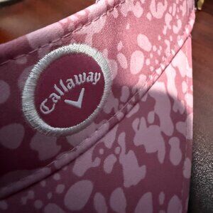 Callaway Women’s Performance Golf Visor – Pink Abstract Print – NWT
